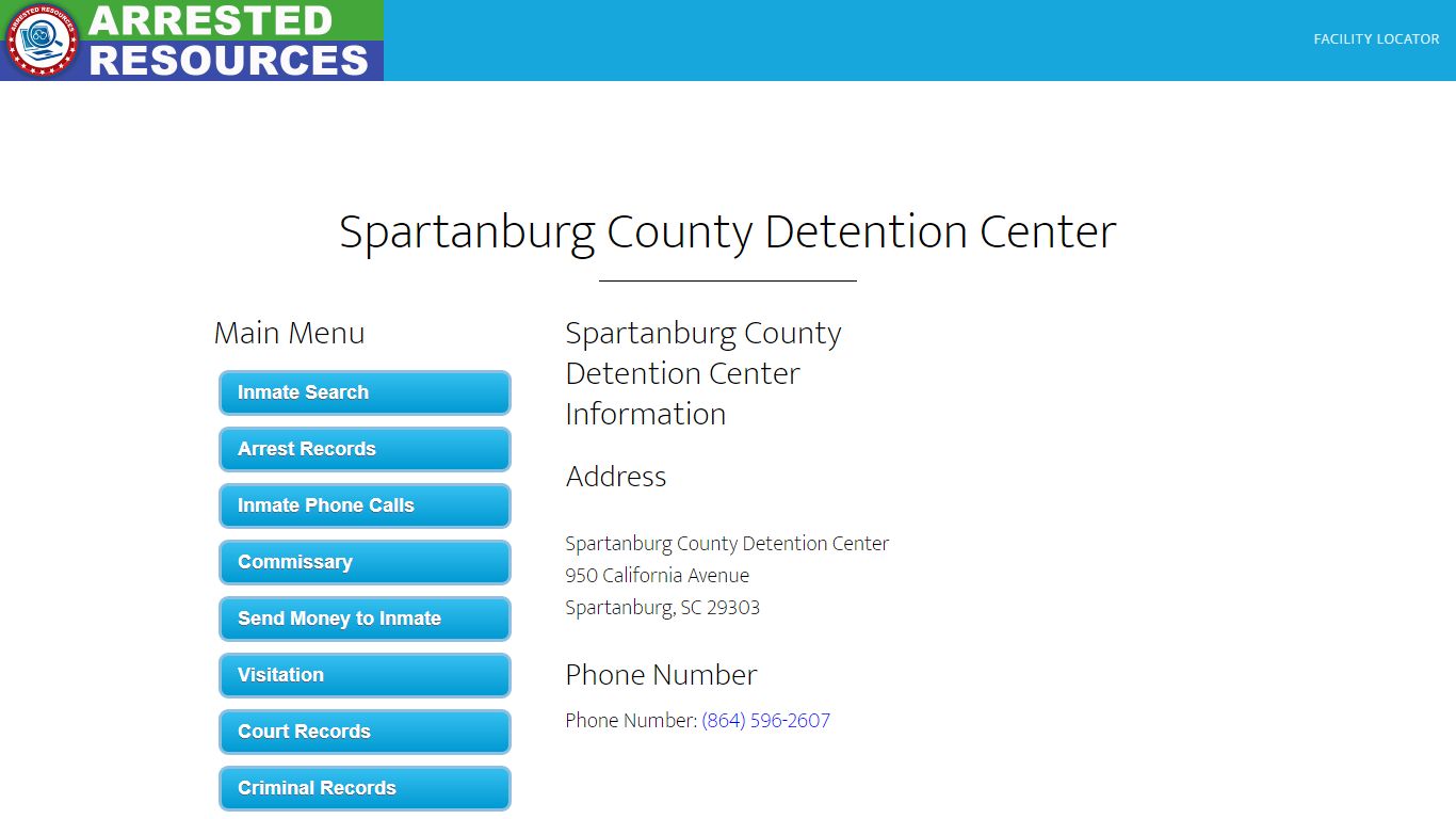 Spartanburg County Detention Center - Inmate Search - Spartanburg, SC