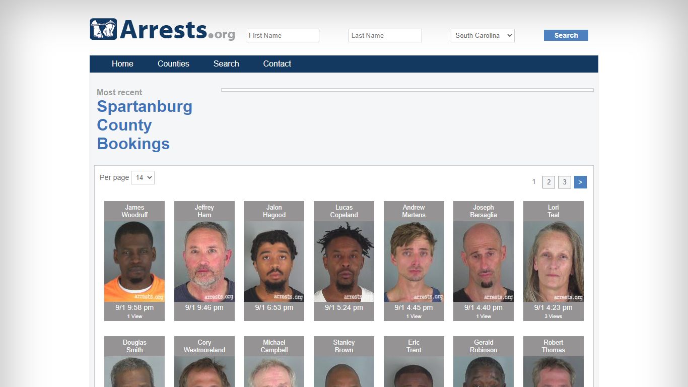 Spartanburg County Arrests and Inmate Search